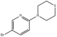 4-(5-溴吡啶-2-基)硫代吗啉, 223556-42-1, 结构式