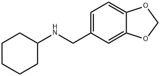 N-(2H-1,3-benzodioxol-5-ylmethyl)cyclohexanamine, 227017-79-0, 结构式