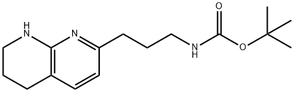 (3-(5,6,7,8-四氢-1,8-萘啶-2-基)丙基)氨基甲酸叔丁酯, 227751-86-2, 结构式