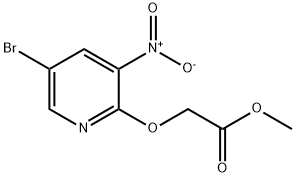 2-((5-溴-3-硝基吡啶-2-基)氧基)乙酸甲酯, 227963-72-6, 结构式