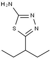 [5-(1-乙基丙基)-1,3,4-噻二唑-2-基]胺, 229003-14-9, 结构式