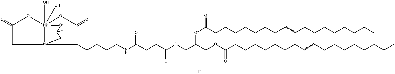 1,2-二油?；?SN-甘油基-3 - [(N-(5-氨基-1-羧基戊基)亞氨基二乙酸)琥珀酰基](鎳鹽), 231615-77-3, 結(jié)構(gòu)式