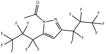 1-(3,5-双(全氟丙基)-1H-吡唑-1-基)乙-1-酮, 231630-85-6, 结构式