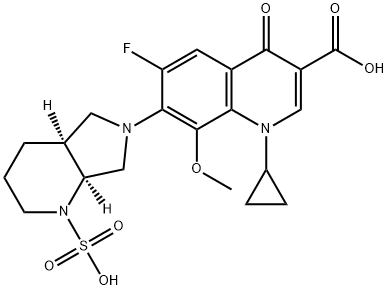 莫西沙星N硫酸盐, 234080-64-9, 结构式