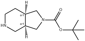 六氢-1H-吡咯并[3,4-C]吡啶-2(3H)-甲酸叔丁酯, 236406-56-7, 结构式