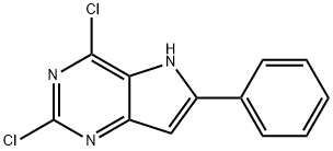 2,4-二氯-6-苯基-5H-吡咯并[3,2-D]嘧啶, 237435-80-2, 结构式