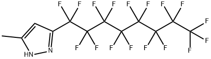 5-甲基-3-(全氟辛基)-1H-吡唑, 243659-12-3, 结构式