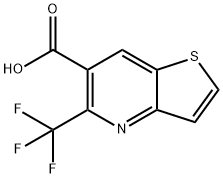 5-(三氟甲基)噻吩并[3,2-B]吡啶-6-羧酸, 243977-22-2, 結(jié)構(gòu)式