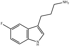 3-(5-氟-3-吲哚基)-1-丙胺, 245762-27-0, 结构式