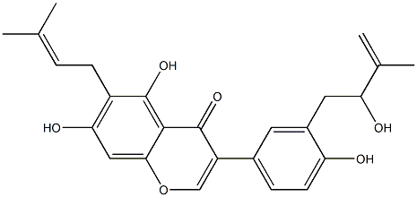 鱼藤属异黄酮 B, 246870-75-7, 结构式