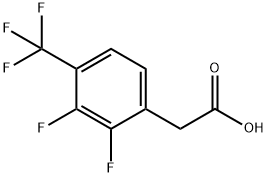 2-(2,3-二氟-4-(三氟甲基)苯基)乙酸, 247113-95-7, 结构式
