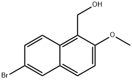 (6-溴-2-甲氧基-1-萘)甲醇, 247174-13-6, 结构式