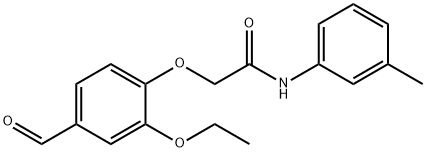 2-(2-乙氧基-4-甲酰基苯氧基)-N-(间甲苯基)乙酰胺, 247592-66-1, 结构式