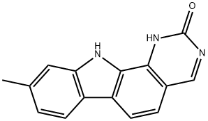 2H-嘧啶并[4,5-A]咔唑-2-酮,1,11-二氢-9-甲基-, 248246-45-9, 结构式