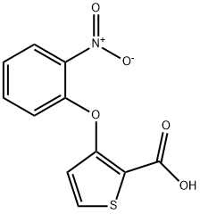 3-(2-硝基苯氧基)噻吩-2-羧酸, 252026-99-6, 结构式