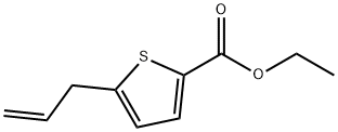 5-烯丙基噻吩-2-甲酸乙酯, 252357-16-7, 结构式