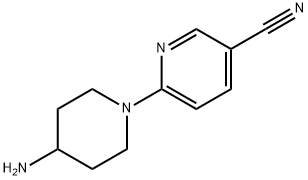 6-(4-胺哌啶-1-基)吡啶-3-苯甲腈, 252577-87-0, 结构式