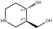 (3R,4S)-REL-4-羟基-3-哌啶甲醇, 252906-75-5, 结构式