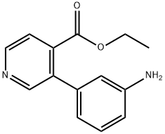 3-(3-氨基苯基)-4-吡啶甲酸乙酯, 252921-31-6, 结构式