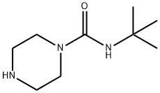 N-叔-丁基哌嗪-1-甲酰胺, 253175-42-7, 结构式