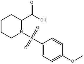 1-(4-甲氧基-苯磺酰基)-哌啶-2-羧酸, 253195-12-9, 结构式