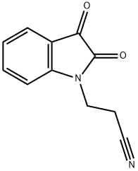 3-(2,3-二氧吲哚-1-基)丙腈, 253786-56-0, 结构式