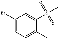 4-溴- 1 -甲基- 2 -(甲磺酰基)苯, 254887-17-7, 结构式
