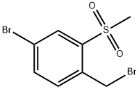 4-溴-1-(溴甲基)-2-(甲基磺?；?-苯, 254887-18-8, 結構式