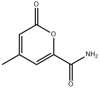 4-甲基-2-氧-2H-吡喃-6-甲酰胺, 254982-62-2, 结构式