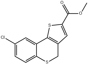 8-氯-4H-噻吩并[3,2-C]硫色烯-2-羧酸甲酯, 255378-11-1, 結(jié)構(gòu)式