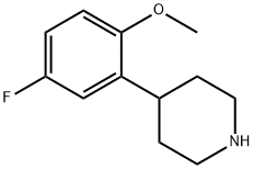 4-(5-氟-2-甲氧苯基)哌啶, 255893-55-1, 结构式