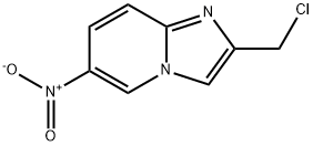 2-(氯甲基)-6-硝基咪唑并[1,2-A]吡啶, 256493-04-6, 结构式