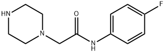 N-(4-氟苯基)-2-哌嗪-1-基乙酰胺, 256943-82-5, 结构式