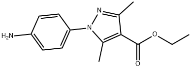 1-(4-氨基苯基)-3,5-二甲基-1H-吡唑-4-甲酸乙酯, 257863-04-0, 结构式