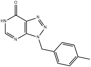 3-(4-甲基苄基)-3H-[1,2,3]三唑并[4,5-D]嘧啶-7-醇, 258356-16-0, 结构式