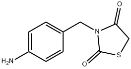 3-[(4-氨基苯基)甲基]-1,3-噻唑烷-2,4-二酮, 258856-20-1, 结构式