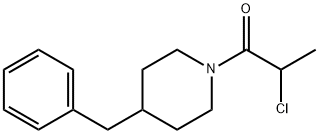 1-[4-(苄基)-1-哌啶基]-2-氯-丙-1-酮, 260253-94-9, 结构式