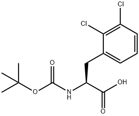 BOC-2,3-DICHLORO-L-PHENYLALANINE, 261165-14-4, 结构式