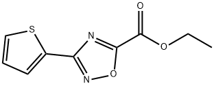 [1,2,4]恶二唑-5-羧酸,3-(噻吩-2-基)-,乙酯, 261626-93-1, 结构式