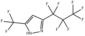 3-(全氟丙基)-5-(三氟甲基)-1H-吡唑, 261761-18-6, 结构式