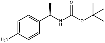 叔丁基(R)-(1-(4-氨基苯基)乙基氨基甲酸酯, 262368-44-5, 结构式