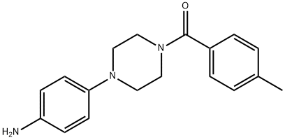 [4-(4-氨基-苯基)-哌嗪-1-基]-对-甲苯基-甲酮, 262376-01-2, 结构式