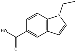 1-乙基-1H-5-吲哚甲酸, 263021-42-7, 结构式