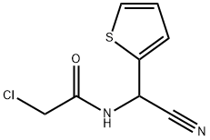3.2-氯-N-(Α-氰基-2-噻吩甲基)乙酰胺, 263137-41-3, 结构式