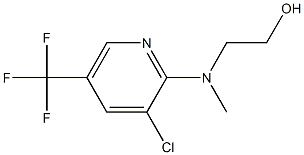 2-[[3-氯-5-(三氟甲基)吡啶-2-基](甲基)氨基]乙醇, 263387-09-3, 结构式