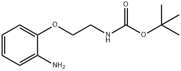 2-(2-氨基苯氧基乙胺基)甲酸叔丁酯, 263410-16-8, 结构式