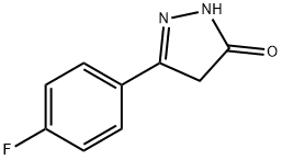 2,4-二氢-5-(4-氟苯基)-3H-吡唑-3-酮, 264208-45-9, 结构式