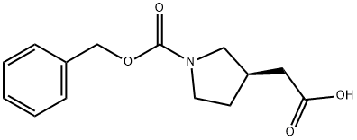 (R)-1-CBZ-3-吡咯烷乙酸, 264903-86-8, 结构式