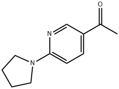 1-(6-(吡咯烷-1-基)吡啶-3-基)乙酮, 265107-45-7, 结构式