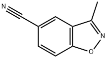 1,2-Benzisoxazole-5-carbonitrile,3-methyl-(9CI), 267875-57-0, 结构式